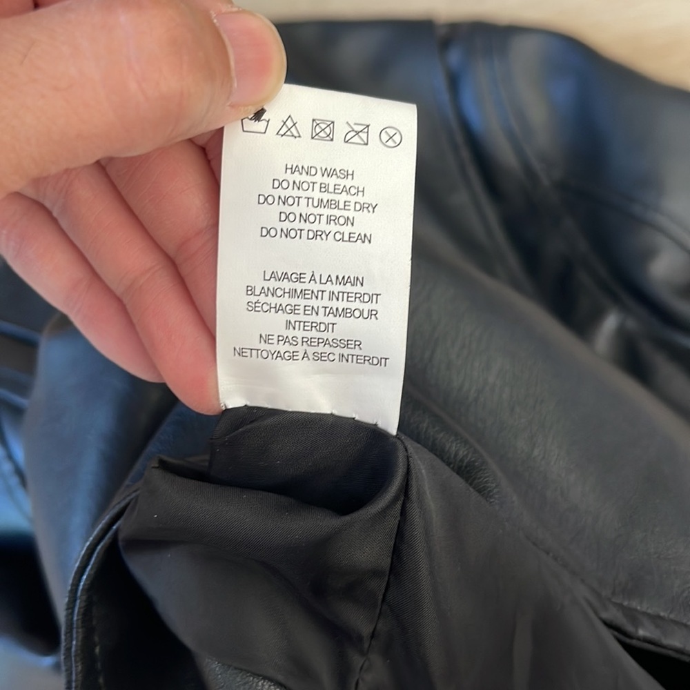 Vici Faux Leather Jacket Sz M - Picture 9 of 11
